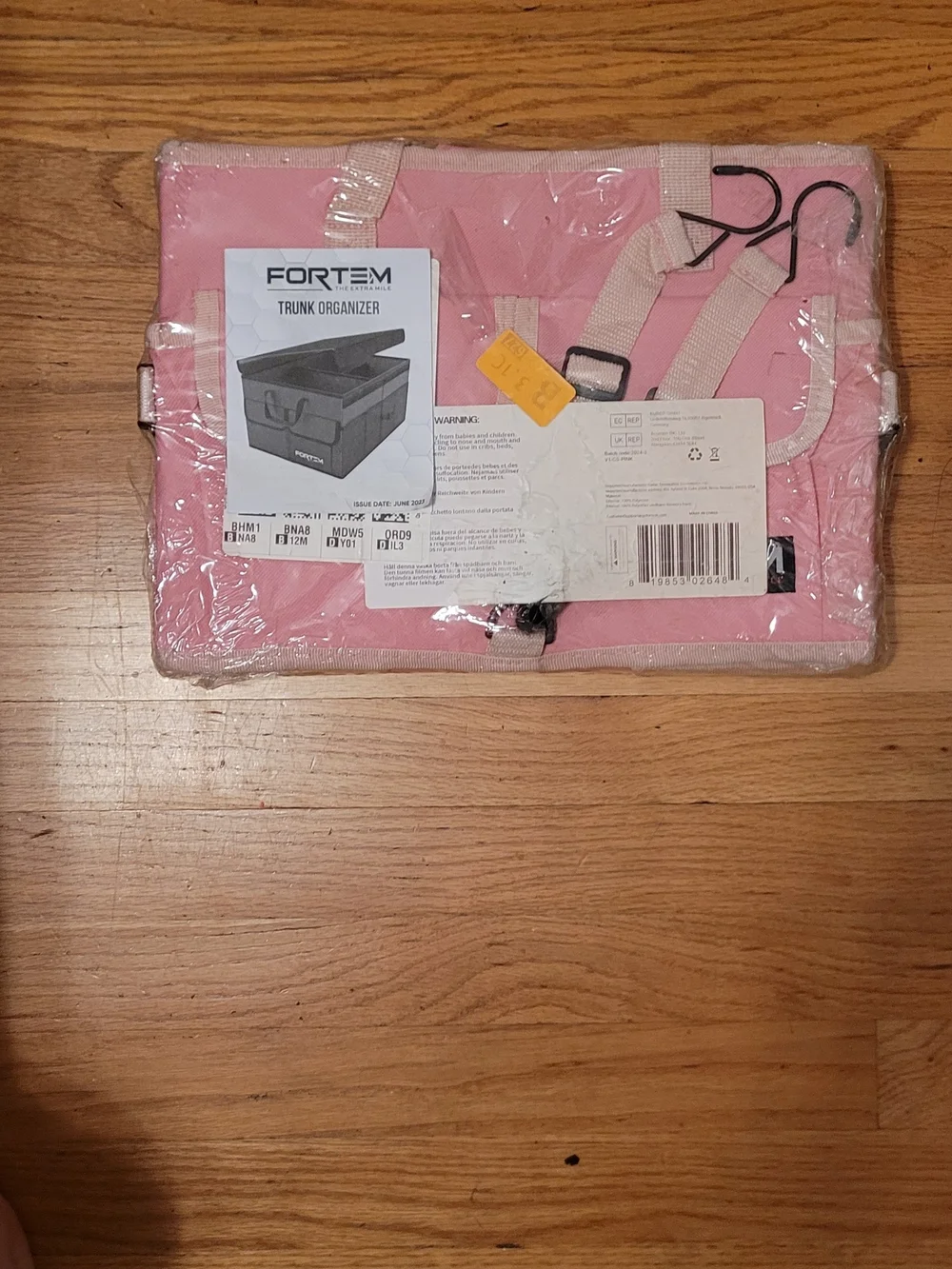 FORTEM Collapsible Pink Trunk Organizer- NEW!!!!